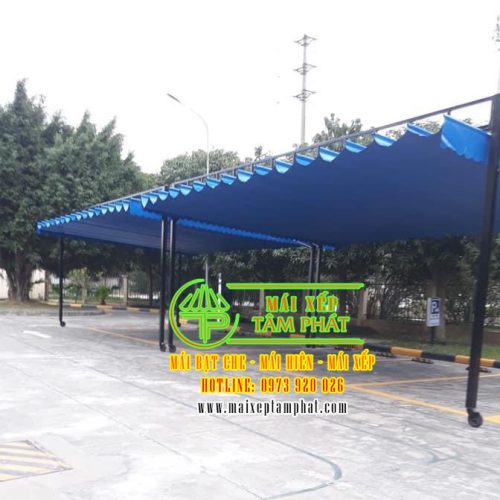 Mái bạt kéo bãi giữ xe