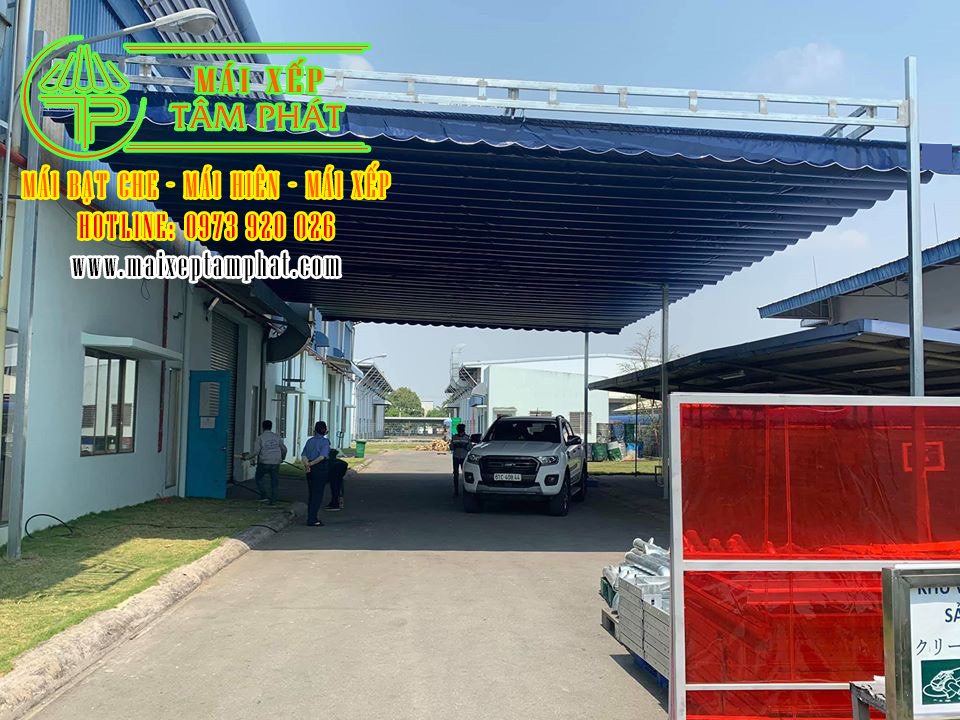 Mái che giá rẻ bền đẹp, đủ loại, miễn phí lắp đặt 2 Lắp đặt mái bạt che giá rẻ cho nhà xưởng, nhà kho