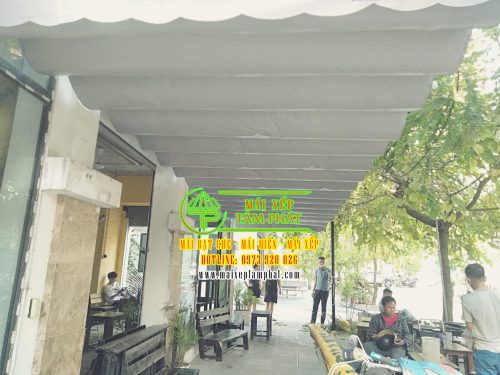 Mái xếp lượn sóng, mái bạt kéo giá rẻ