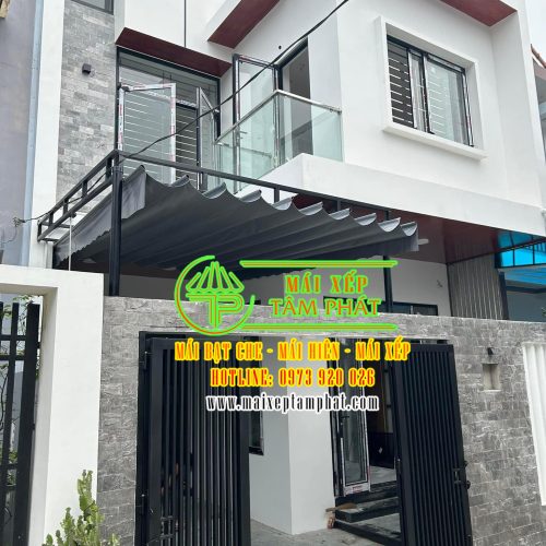 Mái xếp lượn sóng, mái bạt kéo giá rẻ