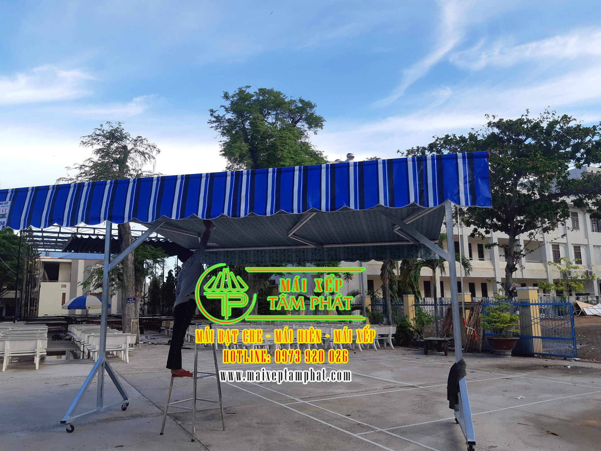 Lắp đặt Mái hiên di động chữ A tại Trảng Bom, Đồng Nai