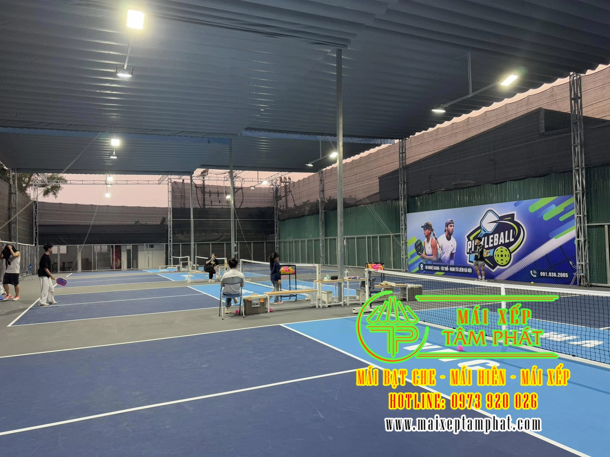 Mái che sân Pickleball Biên Hòa bền đẹp, giá rẻ 4 Thi công Mái che sân Pickleball Biên Hòa chuyên nghiệp, uy tín