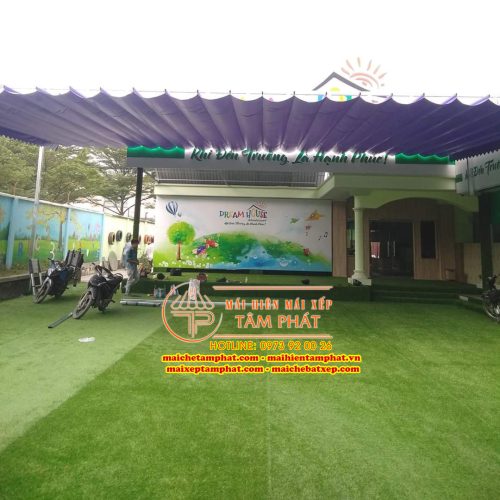 Mái xếp mái bạt kéo Tâm Phát