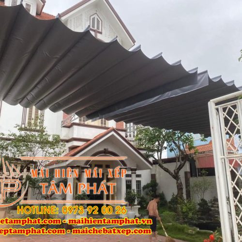Mái bạt che mái hiên mái xếp Tâm Phát