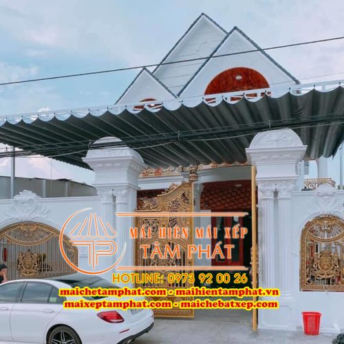 Mái bạt che mái hiên mái xếp Tâm Phát