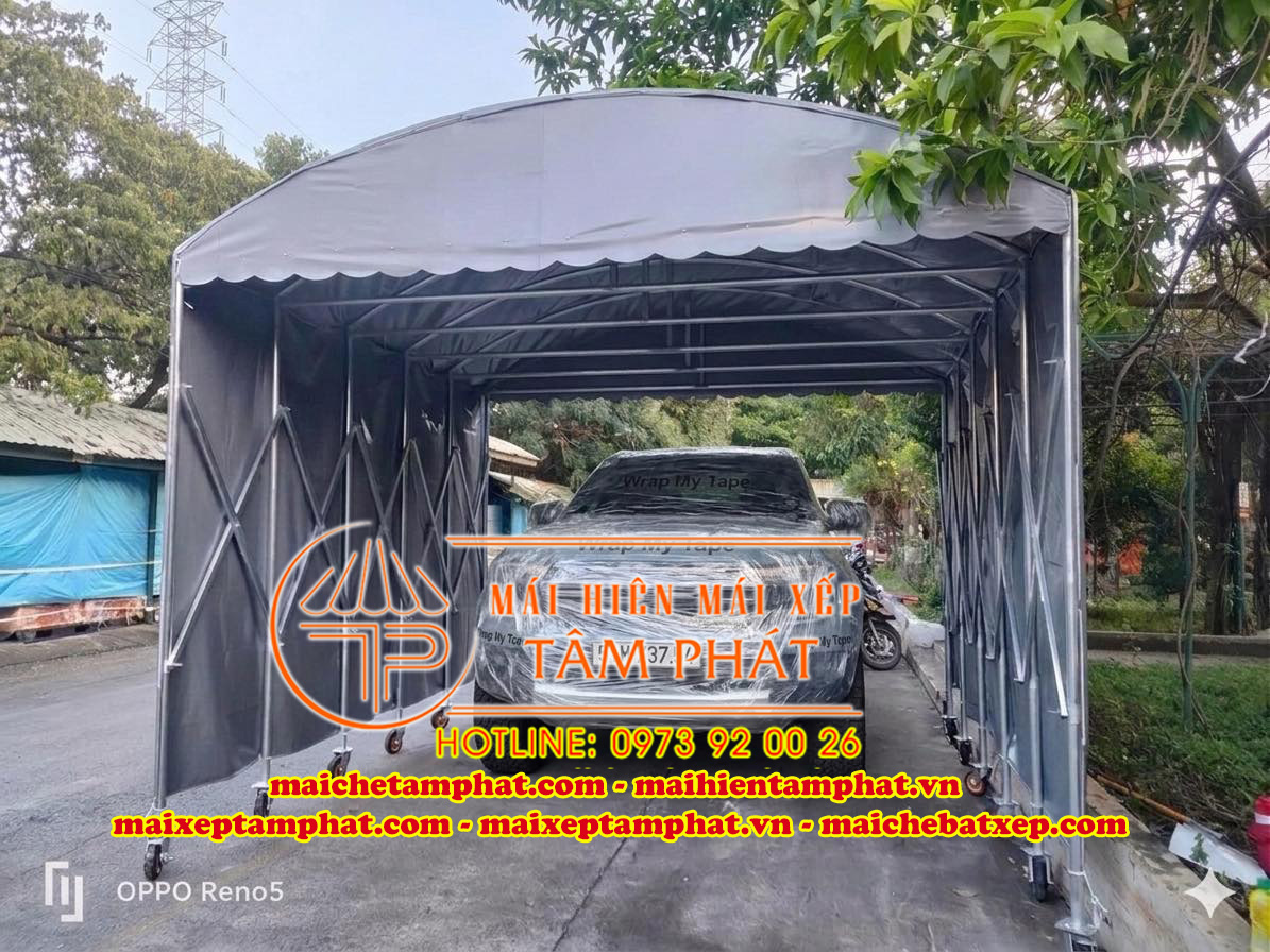 Mái che ô tô di động, gấp gọn – Giải Pháp Bảo Vệ Xe Hiện Đại, Tiện Lợi 1 mái che gấp gọn