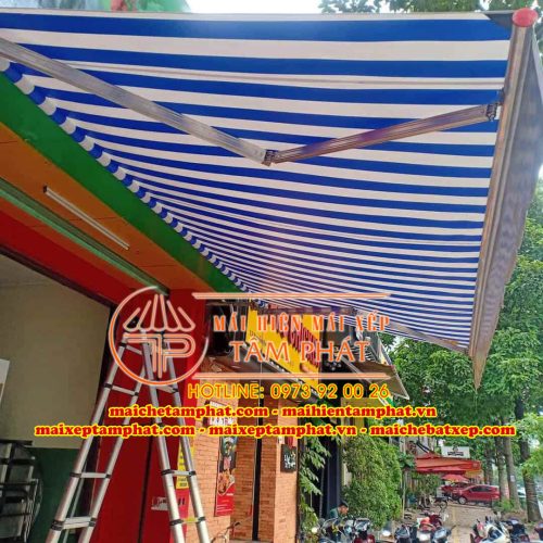 Mái hiên di động quay tay - mái che Tâm Phát