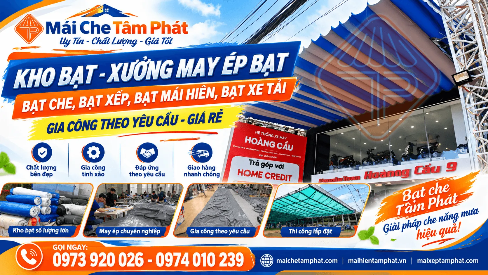 May bạt xếp Quảng Trị – Gia Công Ép Bạt Che Theo Kích Thước Yêu Cầu 1 Xưởng May Bạt Xếp Quảng Trị của Tâm Phát: Chuyên Gia Công May Ép Bạt Mái Che Theo Kích Thước Yêu Cầu
